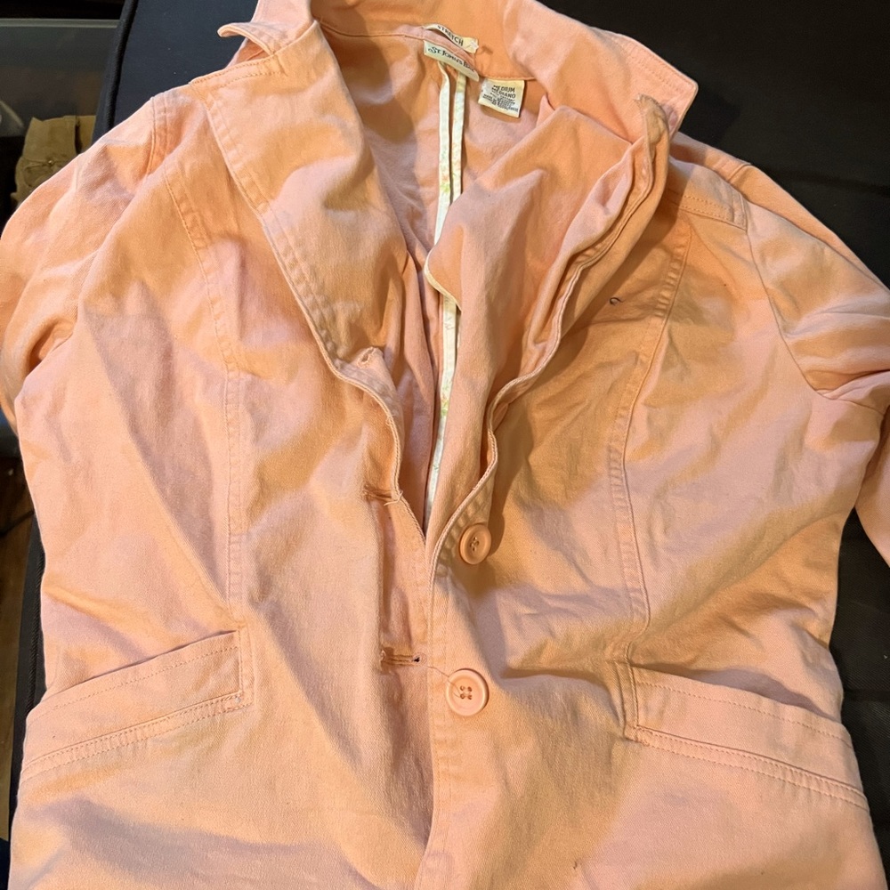 Peach Jean Jacket